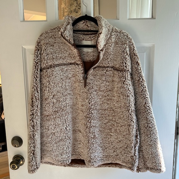 Elodie Wubby Faux Fur Quarter Zip - Picture 2 of 3